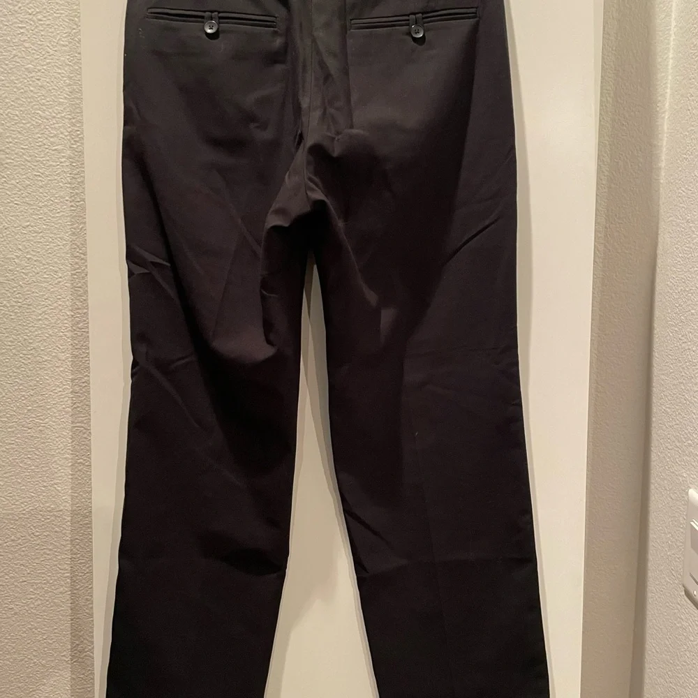 Van Heusen Studio Straight Leg Classic Fit Pants Trousers Black 30x29